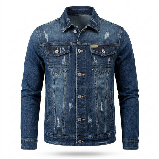 Allsaints Leather - Arlen | Washed Distressed Denim Jacket Men