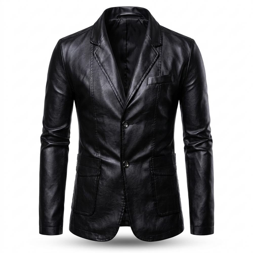 Allsaints Leather - Ramar | PU Leather Tailored Blazer Men