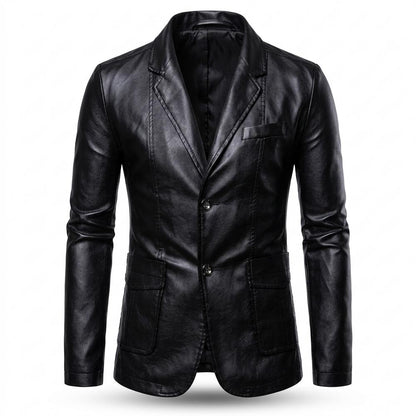 Allsaints Leather - Ramar | PU Leather Tailored Blazer Men