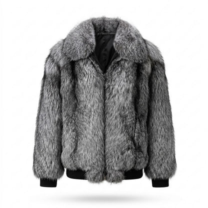 Allsaints Leather - Milor | Long-Haired Wide-Collared Jacket Men