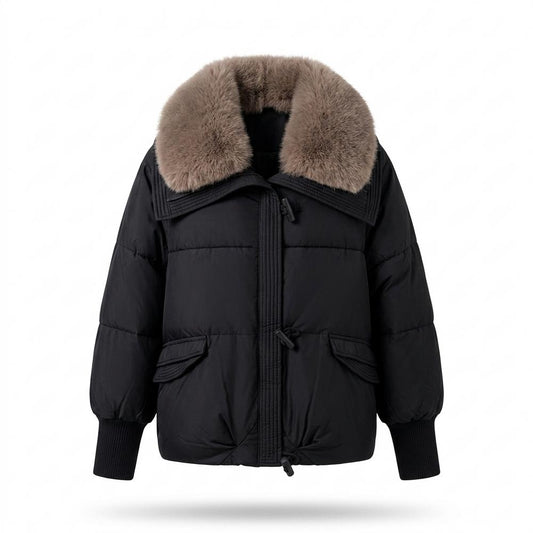 Allsaints Leather - Rasil | Padded Fur-Collared Jacket Women