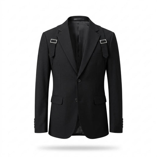 Allsaints Leather - Lomar | Strapped Tailored Blazer Men