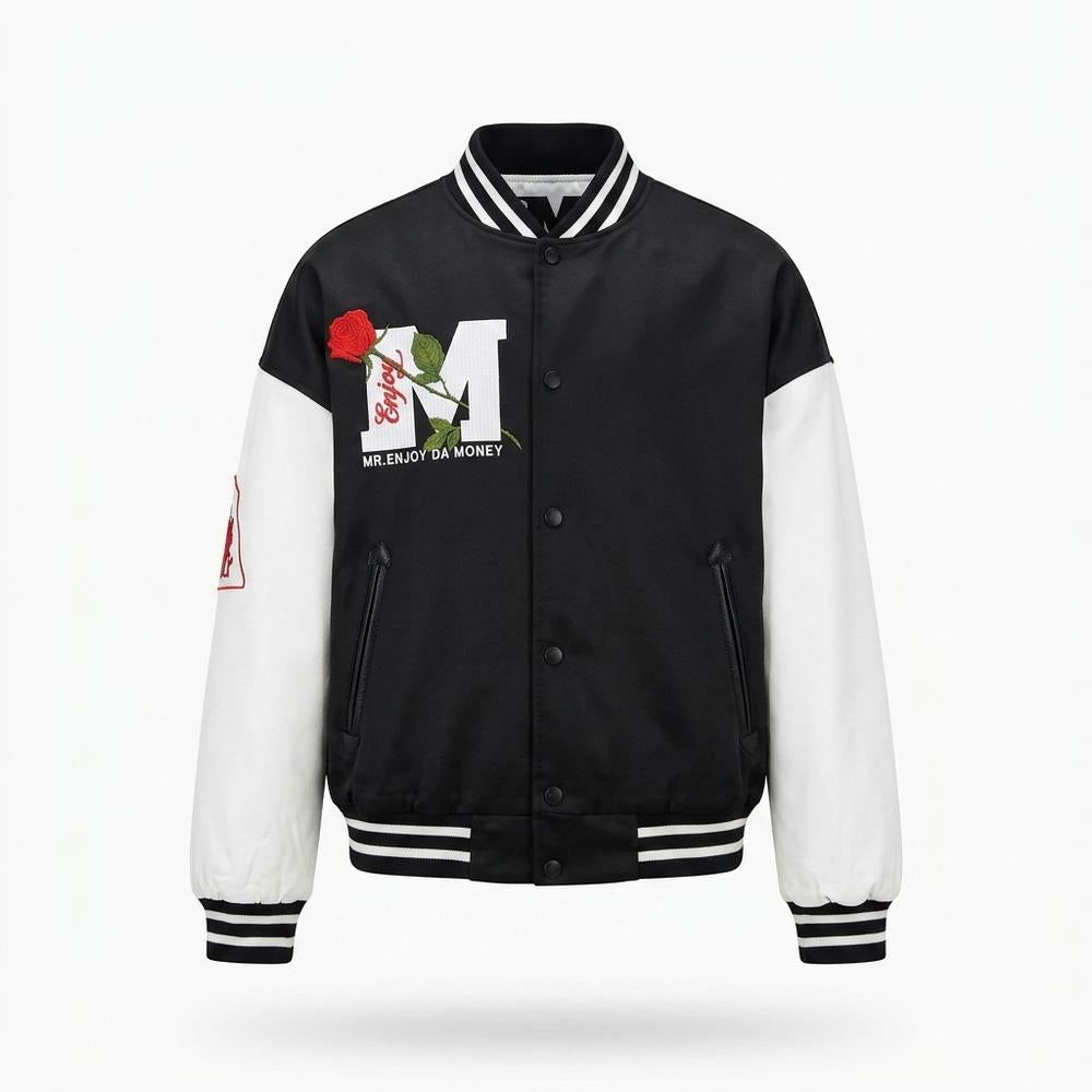 Allsaints Leather - Elsin | Embroidered Two-Tone Jacket Men