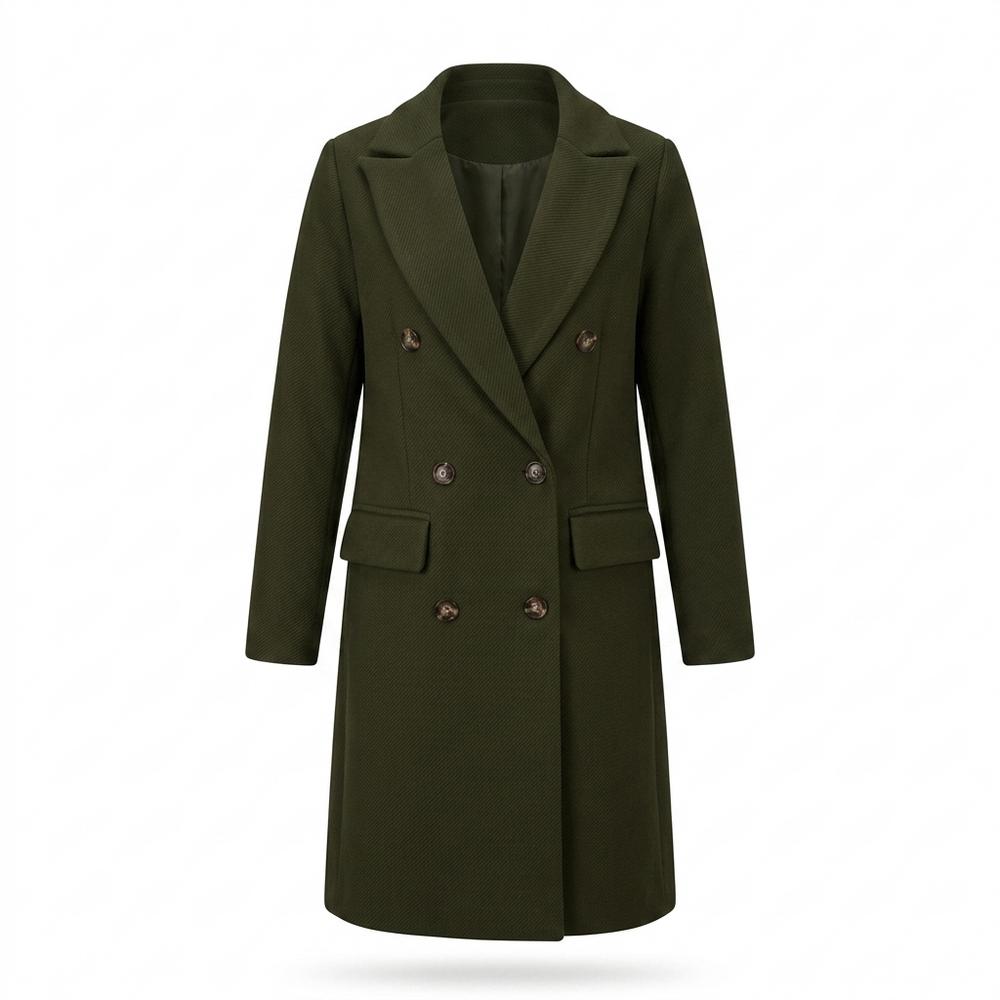 Allsaints Leather - Lyken | Double-Breasted Textured Coat Women