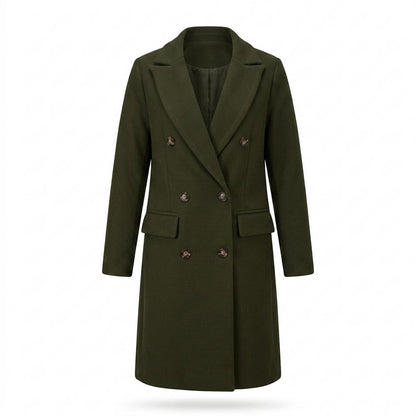 Allsaints Leather - Lyken | Double-Breasted Textured Coat Women