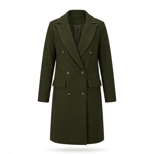 Allsaints Leather - Lyken | Double-Breasted Textured Coat Women