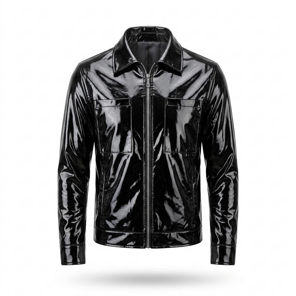 Allsaints Leather - Eodas | High-Shine Zip-Up Jacket Men