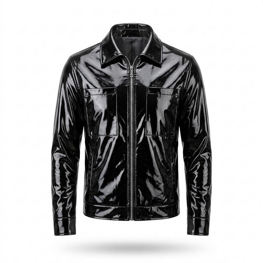 Allsaints Leather - Eodas | High-Shine Zip-Up Jacket Men
