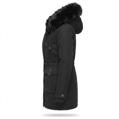 Allsaints Leather - Alron | Hooded Insulated Coat Women