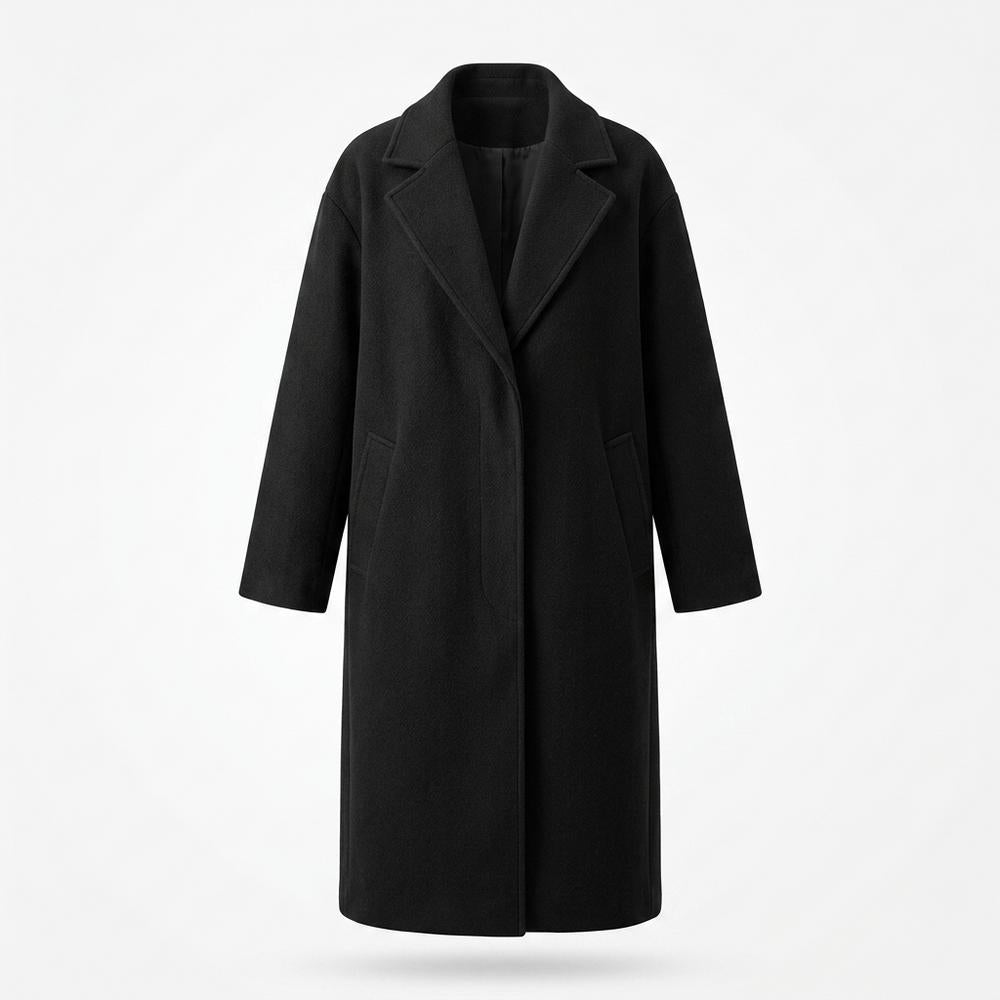Allsaints Leather - Lodar | Longline Single-Breasted Coat Women
