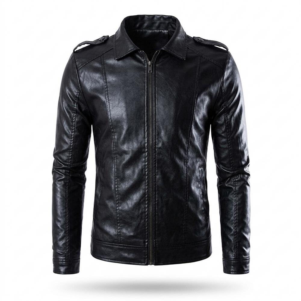 Allsaints Leather - Napen | Zip-Up Tailored Leather Jacket Men
