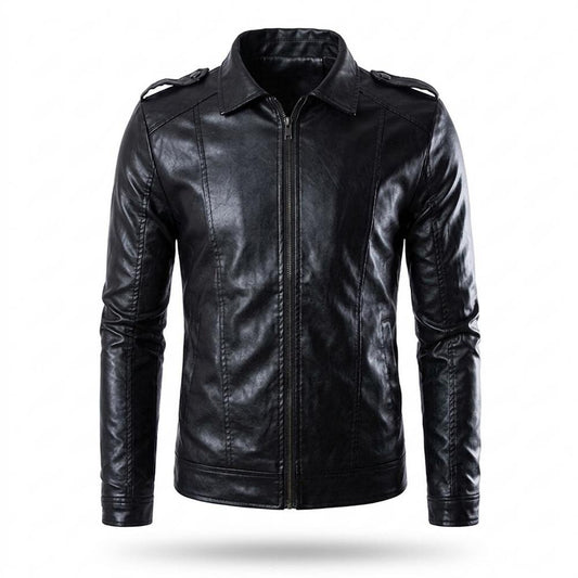 Allsaints Leather - Napen | Zip-Up Tailored Leather Jacket Men