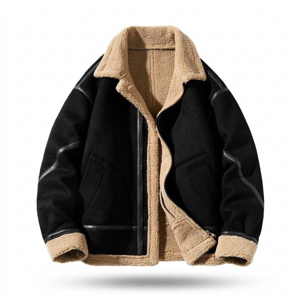 Allsaints Leather - Yoken | Sherpa-Lined Faux Suede Jacket Men