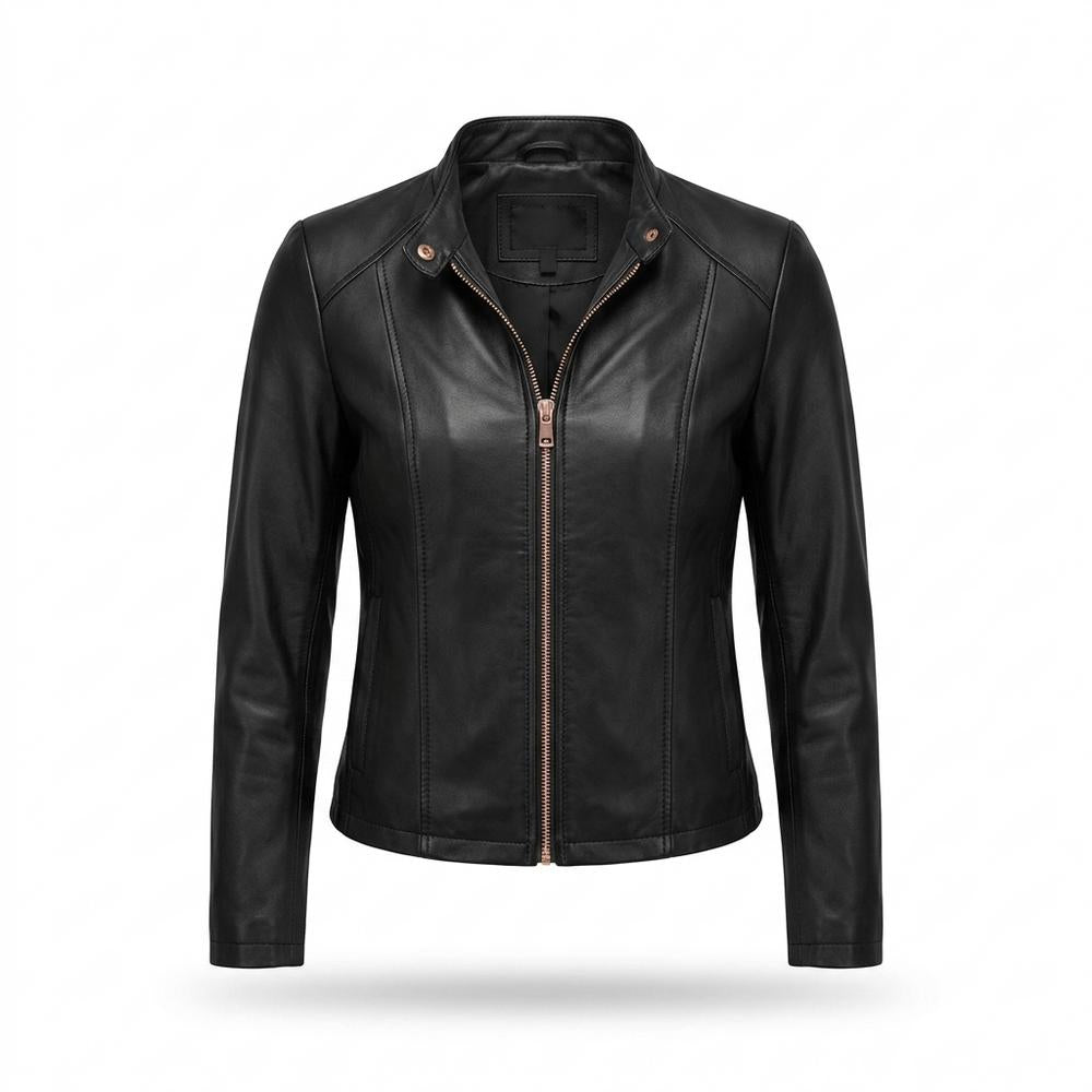 Allsaints Leather - Novel | Fitted Zipped Leather Jacket Women
