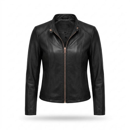 Allsaints Leather - Novel | Fitted Zipped Leather Jacket Women