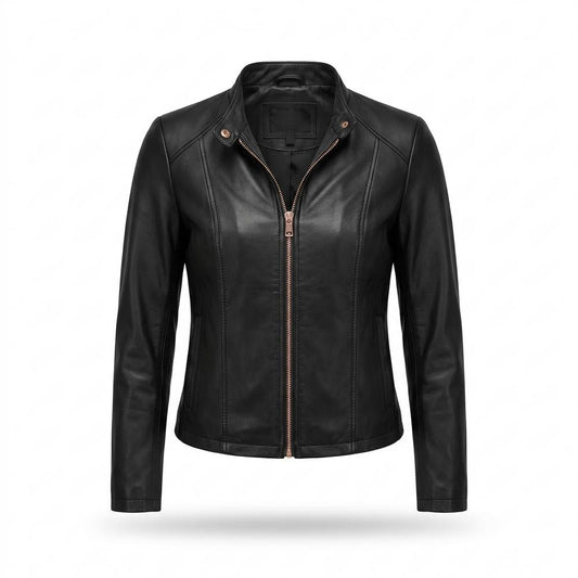 Allsaints Leather - Novel | Fitted Zipped Leather Jacket Women