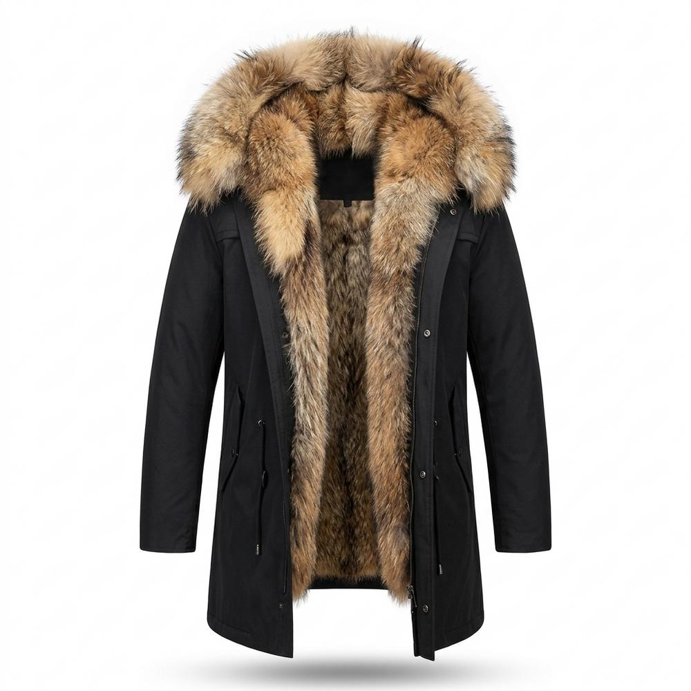 Allsaints Leather - Rakar | Faux-Fur Lined Hooded Coat Men