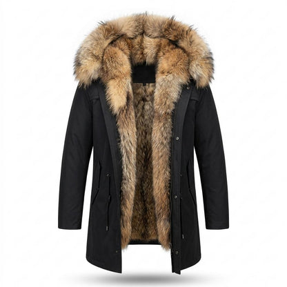 Allsaints Leather - Rakar | Faux-Fur Lined Hooded Coat Men