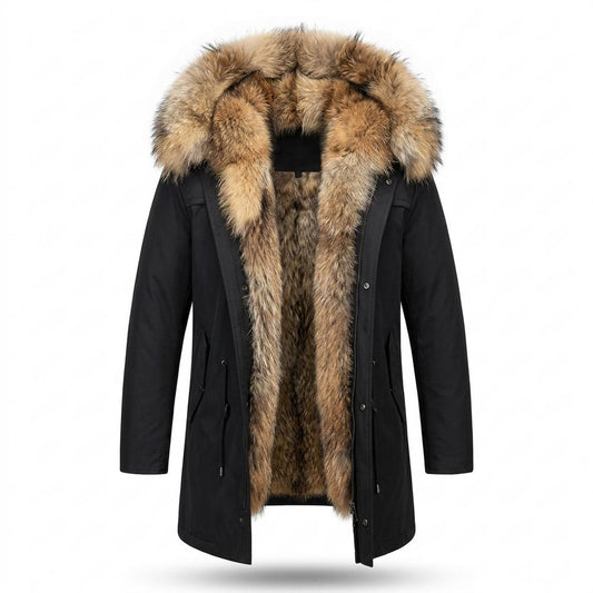 Allsaints Leather - Rakar | Faux-Fur Lined Hooded Coat Men