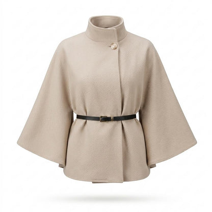 Allsaints Leather - Sekar | High-Neck Ribbed Coat Women