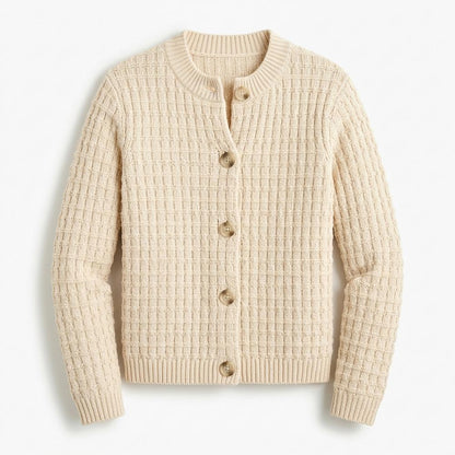 Allsaints Leather - Risan | Waffle-Knit Button-Front Knit Cardigan Women