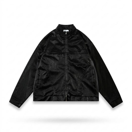 Allsaints Leather - Zilad | Textured Zip-Up Jacket Unisex