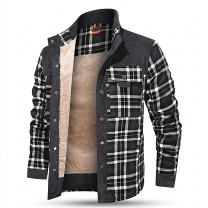 Allsaints Leather - Nilan | Plaid Fleece-Lined Jacket Men