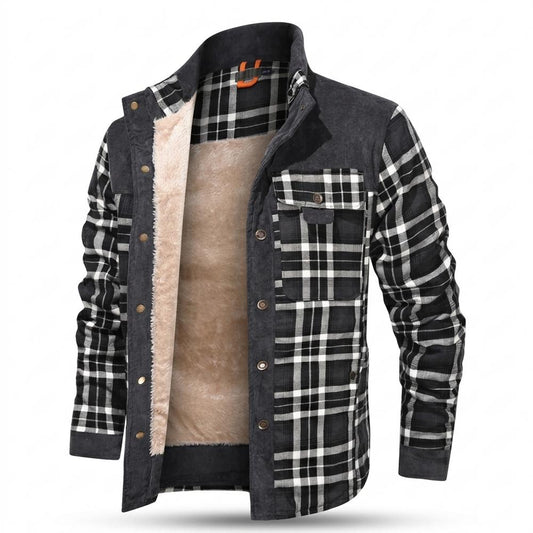 Allsaints Leather - Nilan | Plaid Fleece-Lined Jacket Men