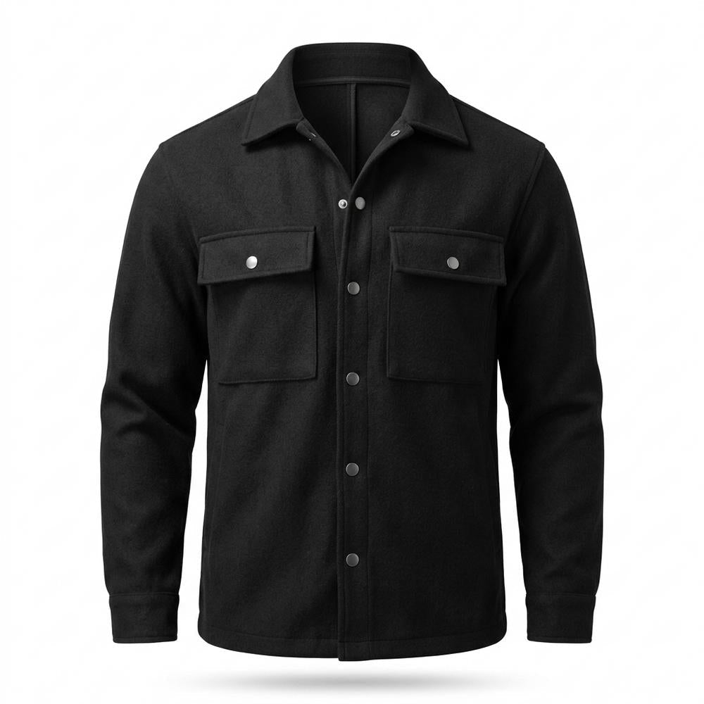 Allsaints Leather - Surak | Wool-Blend Button-Down Jacket Men
