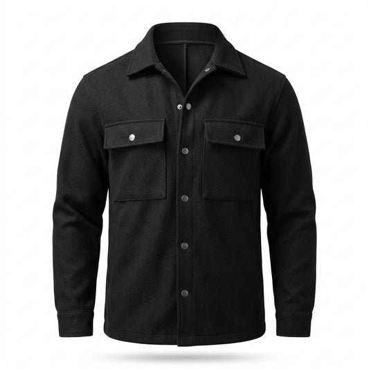 Allsaints Leather - Surak | Wool-Blend Button-Down Jacket Men