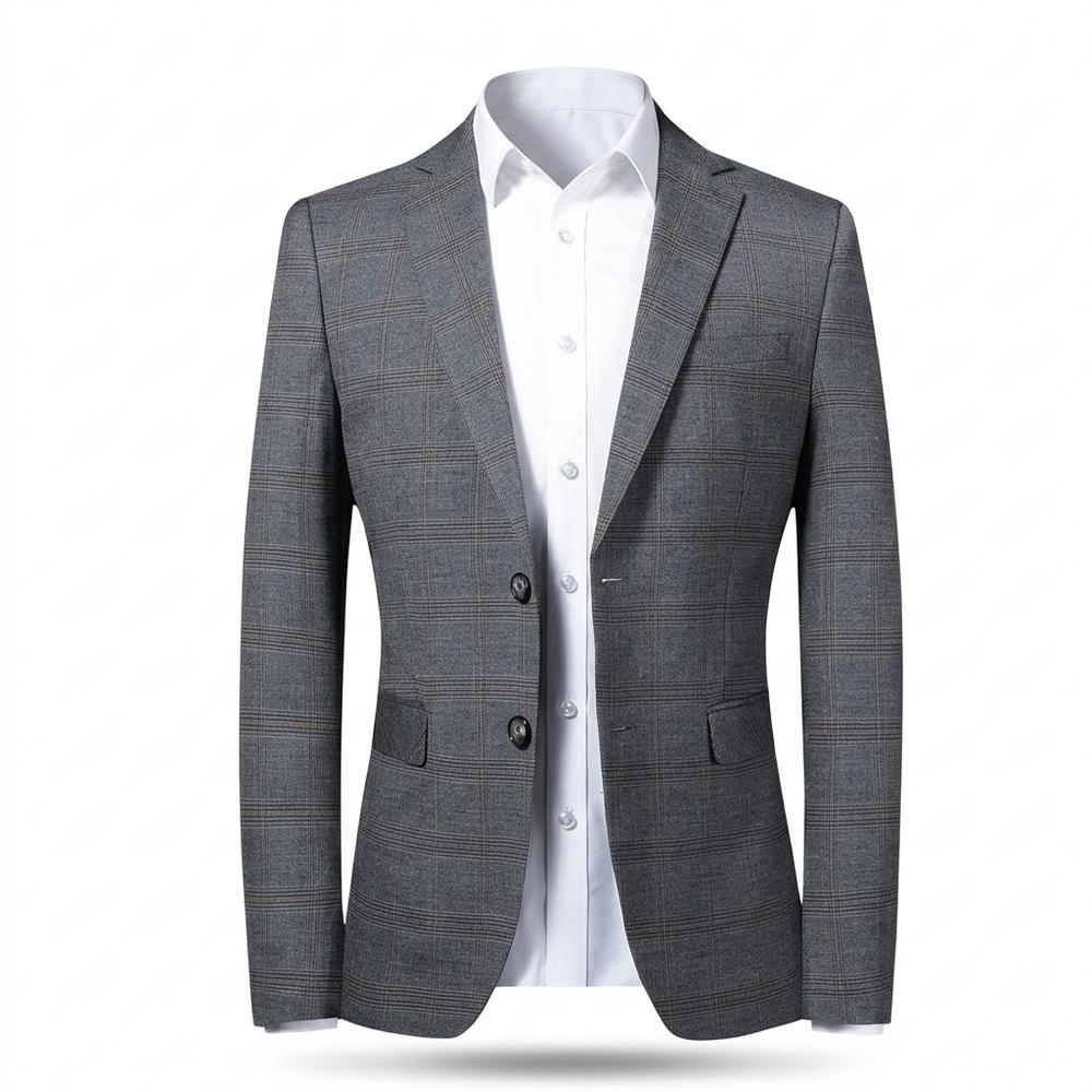 Allsaints Leather - Lasan | Plaid Slim Fit Blazer Men