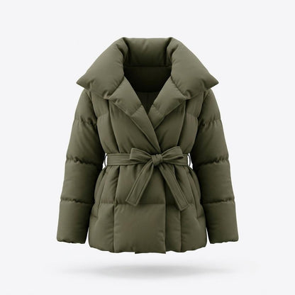 Allsaints Leather - Canor | Padded Belted Jacket Women