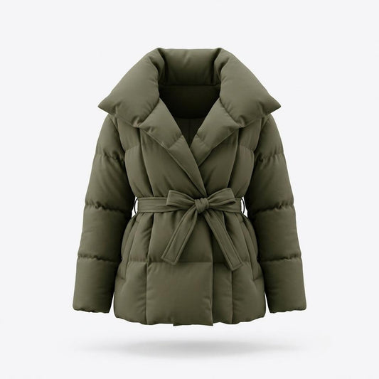Allsaints Leather - Canor | Padded Belted Jacket Women