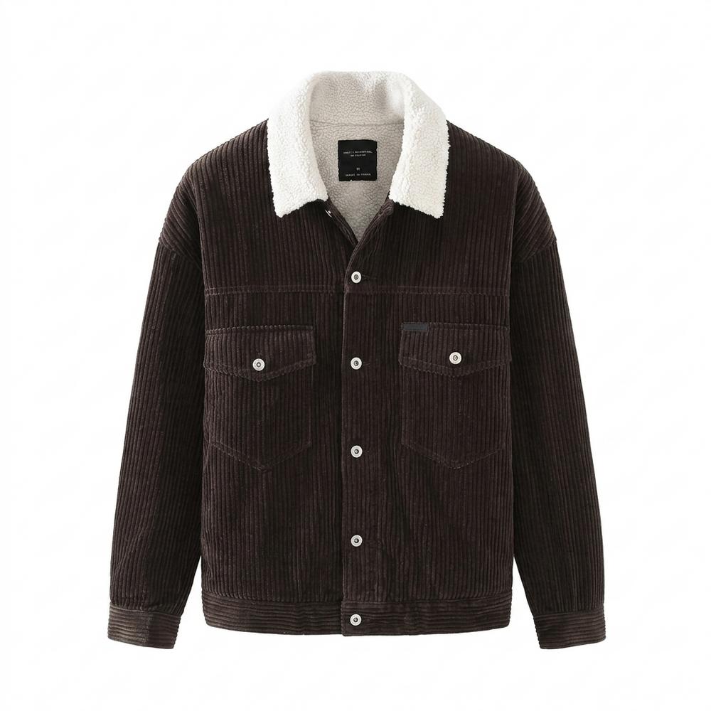Allsaints Leather - Caren | Corduroy Sherpa-Lined Jacket Unisex