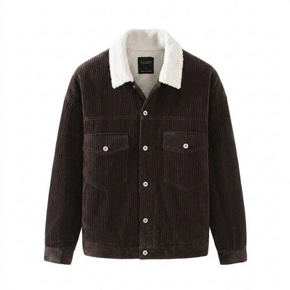 Allsaints Leather - Caren | Corduroy Sherpa-Lined Jacket Unisex