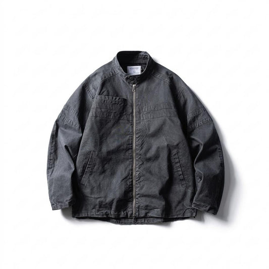 Allsaints Leather - Cozun | Zip-Up Washed Jacket Unisex