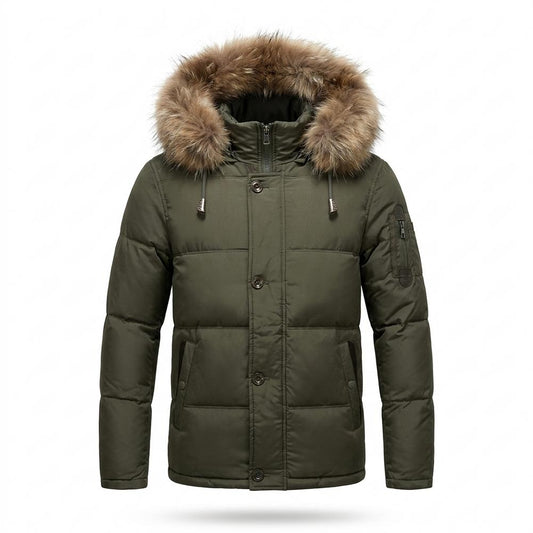 Allsaints Leather - Nemar | Hooded Quilted Jacket Men