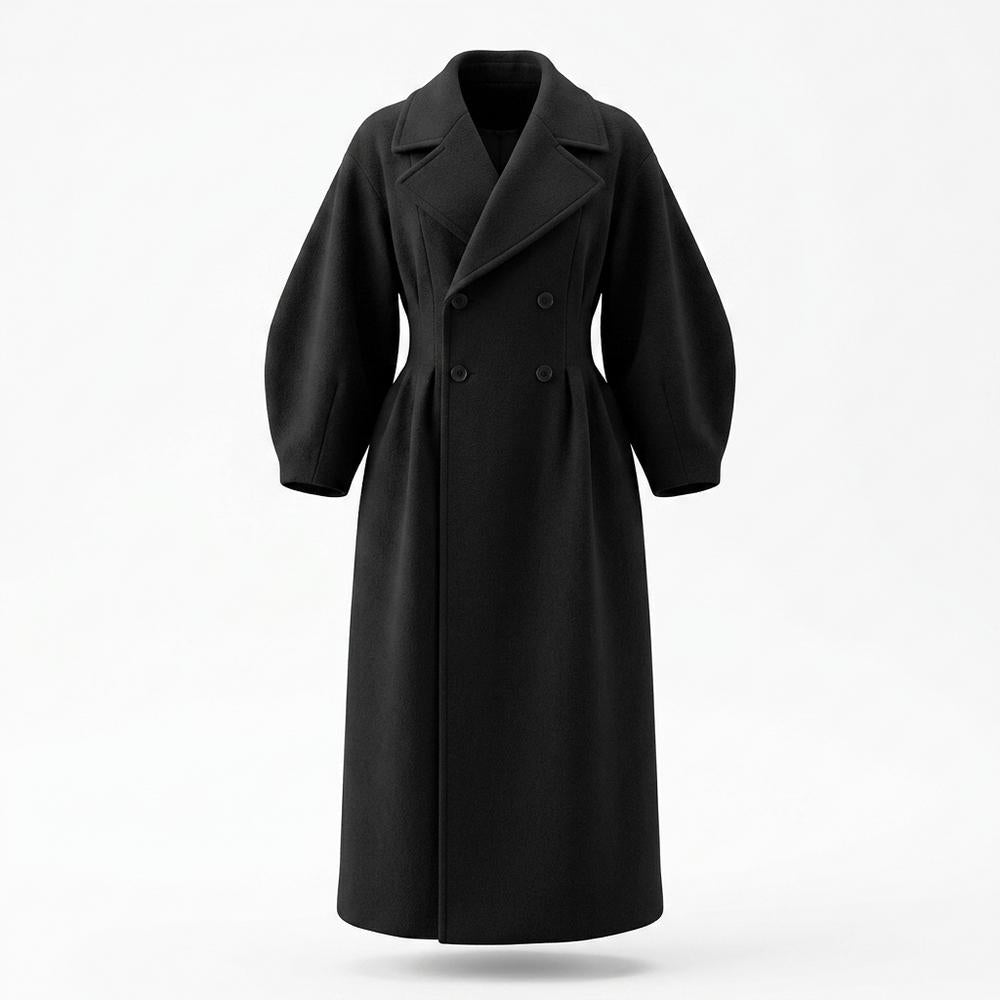 Allsaints Leather - Rolar | Tailored Voluminous-Sleeve Coat Women