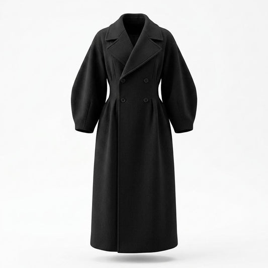 Allsaints Leather - Rolar | Tailored Voluminous-Sleeve Coat Women