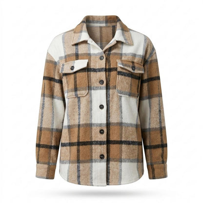 Allsaints Leather - Elmor | Plaid Button-Front Jacket Women