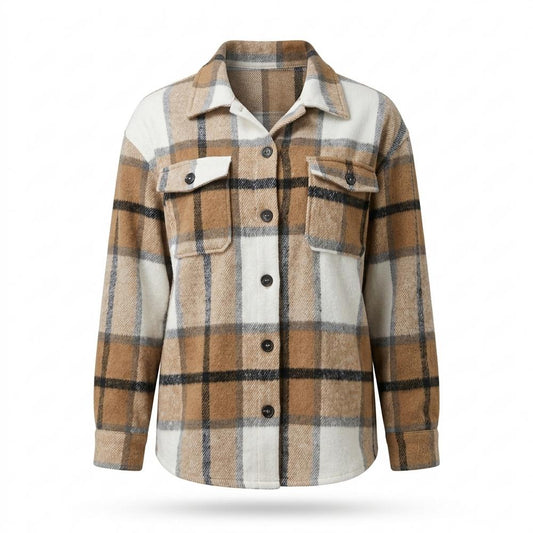 Allsaints Leather - Elmor | Plaid Button-Front Jacket Women