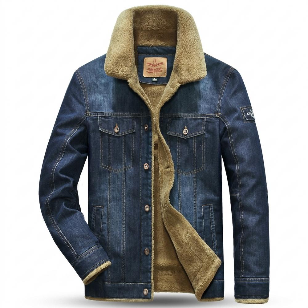Allsaints Leather - Noken | Sherpa-Lined Button-Front Denim Jacket Men