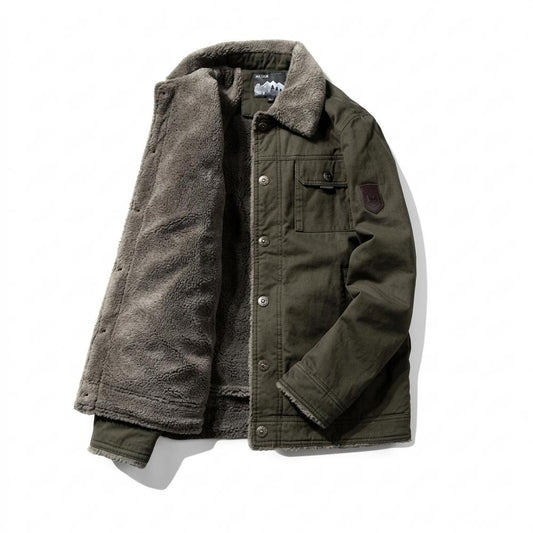 Allsaints Leather - Mivar | Sherpa-Lined Button-Up Jacket Men