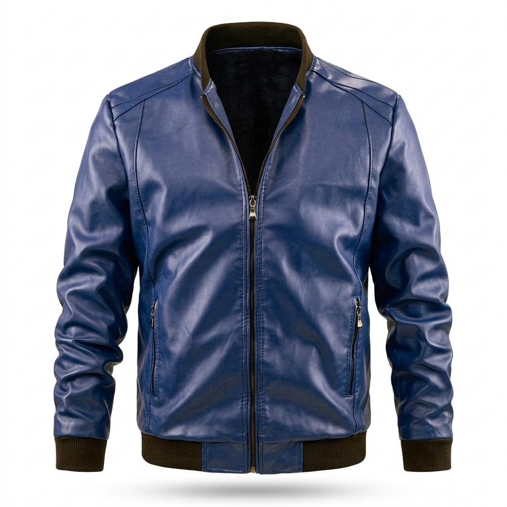 Allsaints Leather - Zoris | Lined Zip-Up Leather Jacket Men