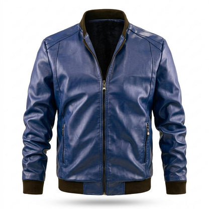 Allsaints Leather - Zoris | Lined Zip-Up Leather Jacket Men