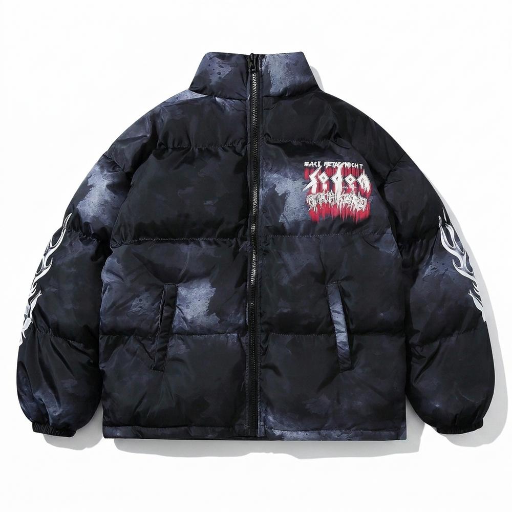 Allsaints Leather - Lemev | Quilted Printed Jacket Unisex