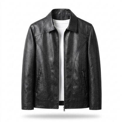 Allsaints Leather - Sidok | Zip-Up Collared Leather Jacket Men