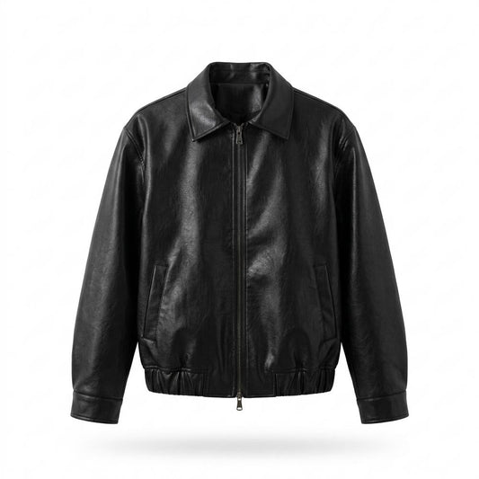 Allsaints Leather - Nosel | Zip-Up Collared Leather Jacket Unisex