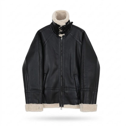 Allsaints Leather - Teruv | Lined High-Collar Jacket Men