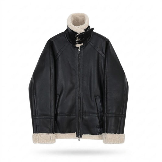 Allsaints Leather - Teruv | Lined High-Collar Jacket Men